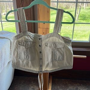 We the free dressy crop top  tank! Free people